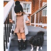 image:imageFunky Junque Exclusives Toddler Pom Beanie  Warm Knit Winter Hat for Kids Ages 14 Cozy Snow Beanies for Baby Boys amp GirlsBlack