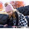 image:imageFunky Junque Exclusives Toddler Pom Beanie  Warm Knit Winter Hat for Kids Ages 14 Cozy Snow Beanies for Baby Boys amp GirlsCandy Pink  Faux Fur Pom