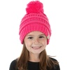 image:imageFunky Junque Exclusives Toddler Pom Beanie  Warm Knit Winter Hat for Kids Ages 14 Cozy Snow Beanies for Baby Boys amp GirlsCandy Pink