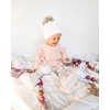 image:imageFunky Junque Exclusives Toddler Pom Beanie  Warm Knit Winter Hat for Kids Ages 14 Cozy Snow Beanies for Baby Boys amp GirlsIvory  Faux Fur Pom