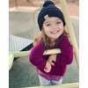 image:imageFunky Junque Exclusives Toddler Pom Beanie  Warm Knit Winter Hat for Kids Ages 14 Cozy Snow Beanies for Baby Boys amp GirlsNavy