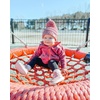 image:imageFunky Junque Exclusives Toddler Pom Beanie  Warm Knit Winter Hat for Kids Ages 14 Cozy Snow Beanies for Baby Boys amp GirlsPink  Fuchsia  Ivory  Burgundy  4 Tone Mix