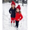 image:imageFunky Junque Exclusives Toddler Pom Beanie  Warm Knit Winter Hat for Kids Ages 14 Cozy Snow Beanies for Baby Boys amp GirlsRed