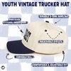 image:imageFunky Junque Infant amp Toddler Vintage TwoTone Embroidered Trucker Hat 2 Pack Bundle  East Coast  NavyBeige