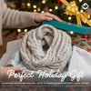image:imageFunky Junque Infinity Scarf for Women  Oversized Chunky Winter Scarf Colorful Fall Scarves Soft Sweater Wrap Cozy Style1 Confetti Oatmeal Design
