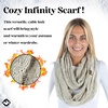 image:imageFunky Junque Infinity Scarf for Women  Oversized Chunky Winter Scarf Colorful Fall Scarves Soft Sweater Wrap Cozy Style1 Confetti Oatmeal Design