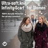 image:imageFunky Junque Infinity Scarf for Women  Oversized Chunky Winter Scarf Colorful Fall Scarves Soft Sweater Wrap Cozy Style2 Pack  Confetti Black  Confetti Oatmeal