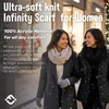 image:imageFunky Junque Infinity Scarf for Women  Oversized Chunky Winter Scarf Colorful Fall Scarves Soft Sweater Wrap Cozy Style2 Pack  Confetti Oatmeal  Black