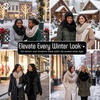image:imageFunky Junque Infinity Scarf for Women  Oversized Chunky Winter Scarf Colorful Fall Scarves Soft Sweater Wrap Cozy Style2 Pack  Confetti Oatmeal  Black