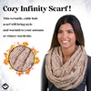 image:imageFunky Junque Infinity Scarf for Women  Oversized Chunky Winter Scarf Colorful Fall Scarves Soft Sweater Wrap Cozy StyleA Confetti Latte Design