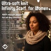 image:imageFunky Junque Infinity Scarf for Women  Oversized Chunky Winter Scarf Colorful Fall Scarves Soft Sweater Wrap Cozy StyleA Confetti Latte Design