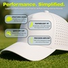 image:imageFunky Junque Mens High Crown Golf Hat Performance Golf CapCrossed Golf Clubs  White