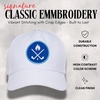 image:imageFunky Junque Mens High Crown Golf Hat Performance Golf CapCrossed Golf Clubs  White