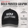 image:imageFunky Junque Mens High Crown Golf Hat Performance Golf CapGolf Over Everything  Black