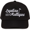 image:imageFunky Junque Mens High Crown Golf Hat Performance Golf CapLegalize Mulligans  Black
