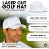 image:imageFunky Junque Mens High Crown Golf Hat Performance Golf CapWhite