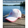 image:imageFunky Junque Mesh Tennis Hat Breathable Snapback Athletic CapWhite Pink Trim