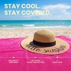 image:imageFunky Junque Panama Sun Hat Wide Brim Packable Straw Beach Cap1 Hello Sunshine