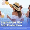 image:imageFunky Junque Panama Sun Hat Wide Brim Packable Straw Beach Cap1 Hello Sunshine