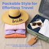 image:imageFunky Junque Panama Sun Hat Wide Brim Packable Straw Beach CapA Bride Fringe Edge