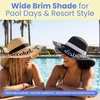 image:imageFunky Junque Panama Sun Hat Wide Brim Packable Straw Beach CapAlcohol You Later
