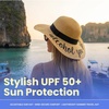 image:imageFunky Junque Panama Sun Hat Wide Brim Packable Straw Beach CapAlcohol You Later