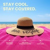 image:imageFunky Junque Panama Sun Hat Wide Brim Packable Straw Beach CapBon Voyage
