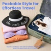 image:imageFunky Junque Panama Sun Hat Wide Brim Packable Straw Beach CapDo Not Disturb Black
