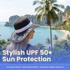 image:imageFunky Junque Panama Sun Hat Wide Brim Packable Straw Beach CapDo Not Disturb Black
