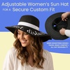 image:imageFunky Junque Panama Sun Hat Wide Brim Packable Straw Beach CapDo Not Disturb Black