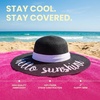 image:imageFunky Junque Panama Sun Hat Wide Brim Packable Straw Beach CapHello Sunshine Black