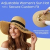 image:imageFunky Junque Panama Sun Hat Wide Brim Packable Straw Beach CapHello Sunshine Fringe Edge