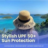 image:imageFunky Junque Panama Sun Hat Wide Brim Packable Straw Beach CapHere Comes the Sun