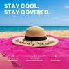 image:imageFunky Junque Panama Sun Hat Wide Brim Packable Straw Beach CapNo Shady Beaches