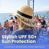 image:imageFunky Junque Panama Sun Hat Wide Brim Packable Straw Beach CapNo Shady Beaches