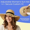 image:imageFunky Junque Panama Sun Hat Wide Brim Packable Straw Beach CapResting Beach Face