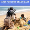 image:imageFunky Junque Panama Sun Hat Wide Brim Packable Straw Beach CapResting Beach Face Black