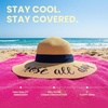 image:imageFunky Junque Panama Sun Hat Wide Brim Packable Straw Beach CapRose All Day