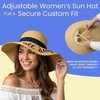 image:imageFunky Junque Panama Sun Hat Wide Brim Packable Straw Beach CapRose All Day