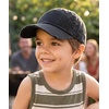image:imageFunky Junque Toddler Baseball Hat Kids Adjustable Trucker CapAmerican Flag  Black Ages 25
