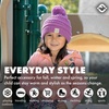 image:imageFunky Junque Toddler Pom Beanie  Kids Winter Hat for Ages 14 Baby Boy amp Girl Knit Beanies Warm Cozy Knit Snow Hats2 Pack  Mint  Lavender