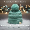 image:imageFunky Junque Toddler Pom Beanie  Kids Winter Hat for Ages 14 Baby Boy amp Girl Knit Beanies Warm Cozy Knit Snow HatsMint