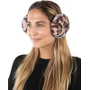 image:imageFunky Junque Womens Leopard Print Pom Beanie amp Gloves Set  Cozy Knit Winter Hat Stylish Cheetah Cold Weather AccessoriesA Leopard Print Earmuff  Rose
