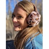 image:imageFunky Junque Womens Leopard Print Pom Beanie amp Gloves Set  Cozy Knit Winter Hat Stylish Cheetah Cold Weather AccessoriesA Leopard Print Earmuff  Rose