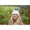 image:imageFunky Junque Womens Leopard Print Pom Beanie amp Gloves Set  Cozy Knit Winter Hat Stylish Cheetah Cold Weather AccessoriesA Leopard Print Pom Beanie  Snow Leopard
