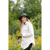 image:imageFunky Junque Womens Stylish Knit Fedora Hat  Wide Brim Panama with Woven Leather TasselHeather Grey
