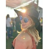 image:imageFunky Junque Womens Stylish Knit Fedora Hat  Wide Brim Panama with Woven Leather TasselLeopard Trim  Black