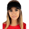 image:imageFunky Junque Womens Sun Visor Adjustable Moisture Wicking Golf CapSolid Black