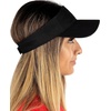 image:imageFunky Junque Womens Sun Visor Adjustable Moisture Wicking Golf CapSolid Black