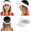 image:imageFunky Junque Womens Sun Visor Adjustable Moisture Wicking Golf CapSolid White